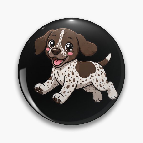 Item preview, Cute German Shorthaired Pointer stickers and apparel design designed and sold by rafaeltto.