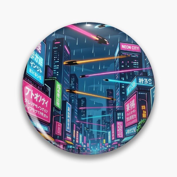 Item preview, Cyberpunk Neon City Street Night Rain designed and sold by Herodestroyer.