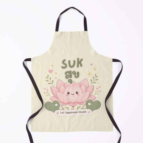 Item preview, Suk | Happiness Blooms – Cute Thai Lotus Illustration | Soft Thailand™ designed and sold by CosmicQuietStudio.