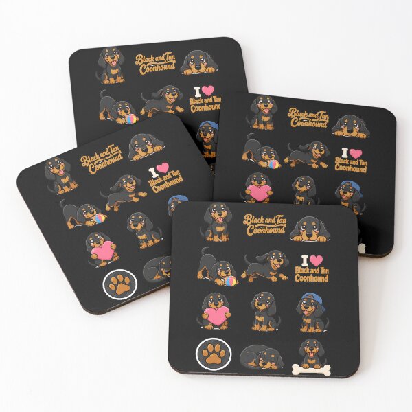 Item preview, Cute Black Tan Coonhound stickers and apparel design designed and sold by rafaeltto.