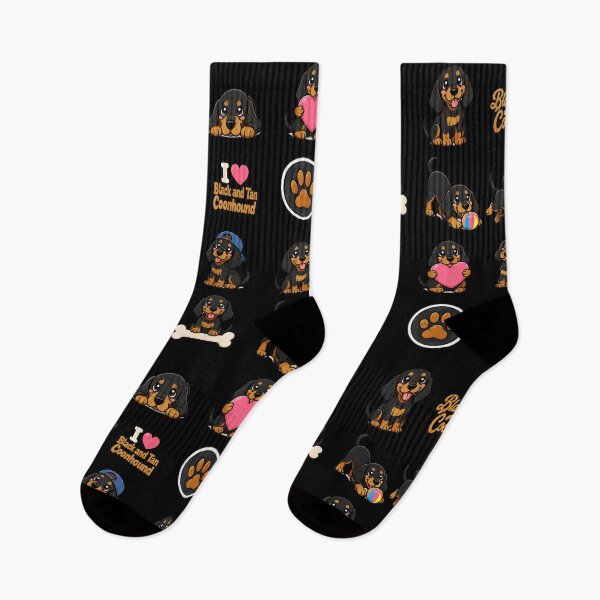 Item preview, Cute Black Tan Coonhound stickers and apparel design designed and sold by rafaeltto.
