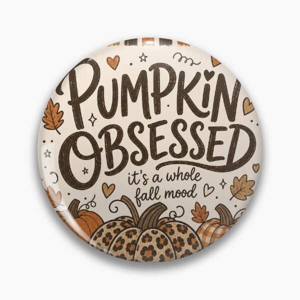 Item preview, Pumpkin Obsessed Fall Mood Aesthetic Design designed and sold by PrintandJoy.