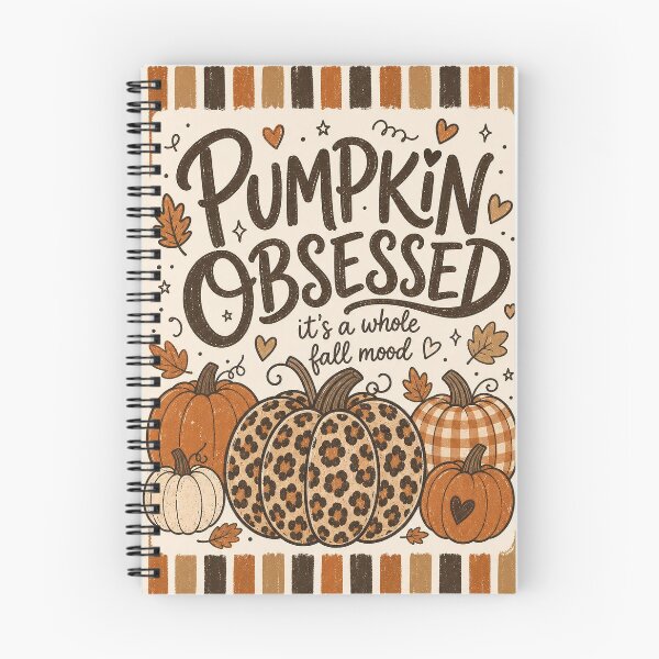 Item preview, Pumpkin Obsessed Fall Mood Aesthetic Design designed and sold by PrintandJoy.