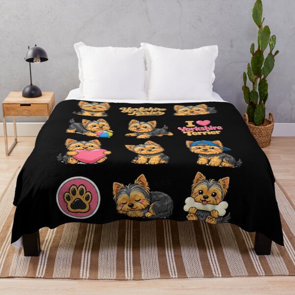 Item preview, Cute Yorkshire Terrier stickers and apparel design designed and sold by rafaeltto.