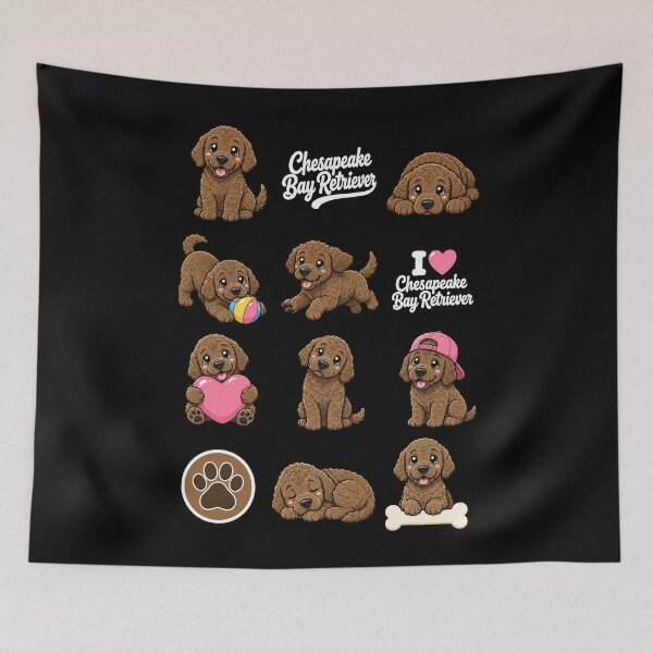 Item preview, Cute Chesapeake Bay Retriever stickers and apparel design designed and sold by rafaeltto.