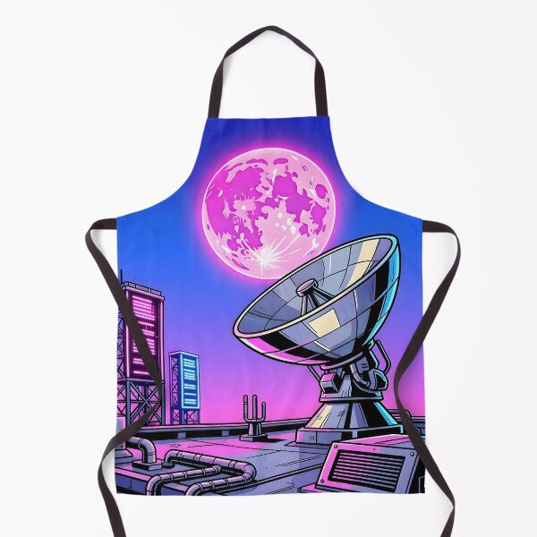 Item preview, Synthwave Satellite Dish Under Pink Moon designed and sold by Herodestroyer.