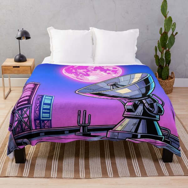 Item preview, Synthwave Satellite Dish Under Pink Moon designed and sold by Herodestroyer.