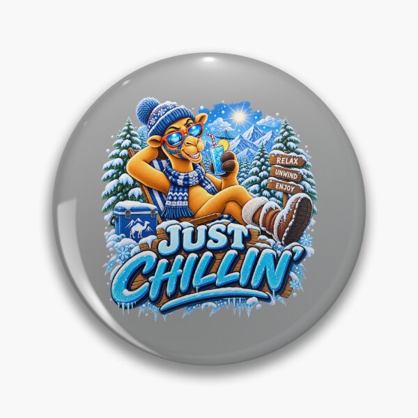 Item preview, Just Chillin' Funny Winter Camel – Snow Christmas Gift – Fun Christmas Gift for Camel Lovers – Funny Camel T-Shirt Gift for Animal Lovers designed and sold by Camel & Quirk.