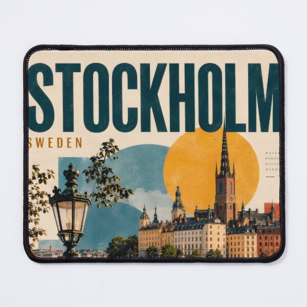 Item preview, Wall Art - Postcard - Stockholm Travel Poster designed and sold by ForeverPrintsOK.