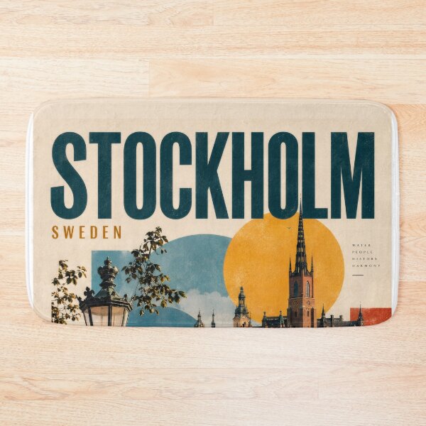 Item preview, Wall Art - Postcard - Stockholm Travel Poster designed and sold by ForeverPrintsOK.