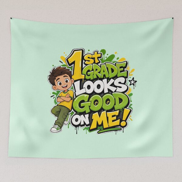 Item preview, 1st Grade Looks Good On Me – Boy Back to School designed and sold by MomParentADHD.