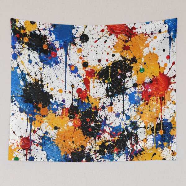 Item preview, Prismatic Splash Action Abstract Art designed and sold by THE SPLATTERED HAUS BY SAGE BANKS.