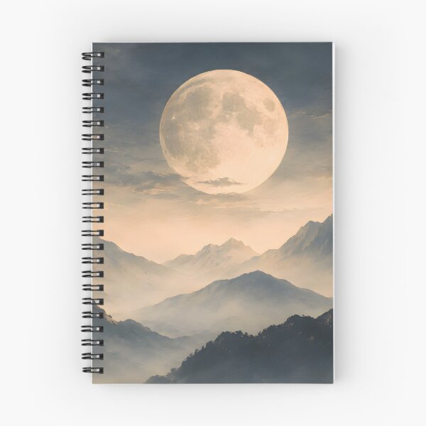 Item preview, Moonlit Mountain Landscape – Mystical Night Nature designed and sold by Sed94.