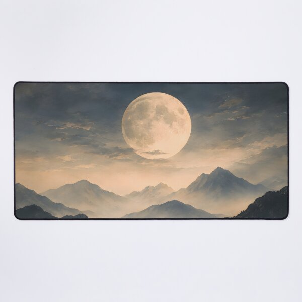 Item preview, Moonlit Mountain Landscape – Mystical Night Nature designed and sold by Sed94.
