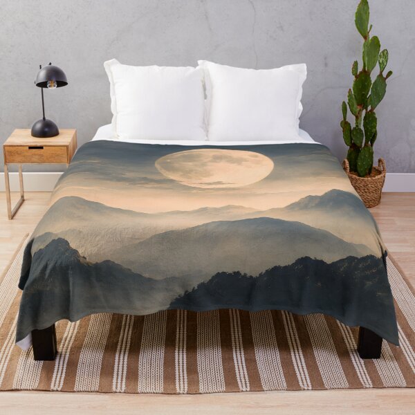 Item preview, Moonlit Mountain Landscape – Mystical Night Nature designed and sold by Sed94.