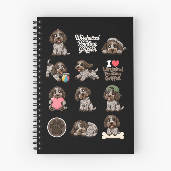 Item preview, Cute Wirehaired Pointing Griffon stickers and apparel design designed and sold by rafaeltto.
