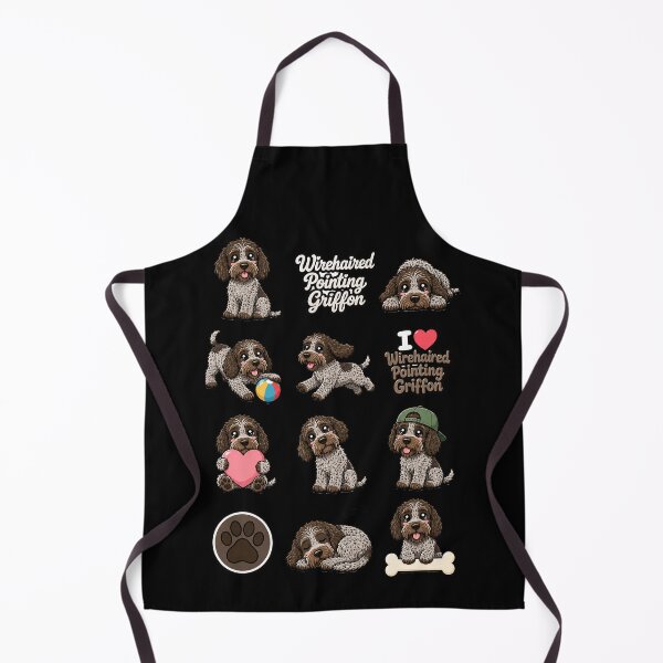 Item preview, Cute Wirehaired Pointing Griffon stickers and apparel design designed and sold by rafaeltto.
