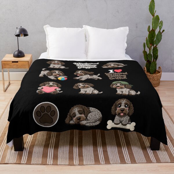 Item preview, Cute Wirehaired Pointing Griffon stickers and apparel design designed and sold by rafaeltto.