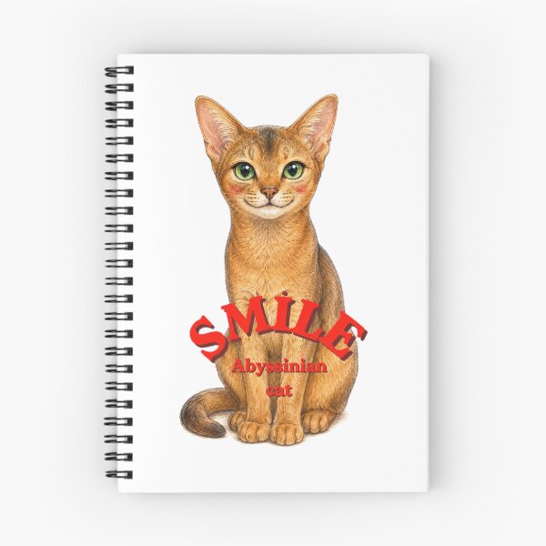 Item preview, SMILE Abyssinian – Cute Abyssinian Cat designed and sold by R&A HANDMADE.