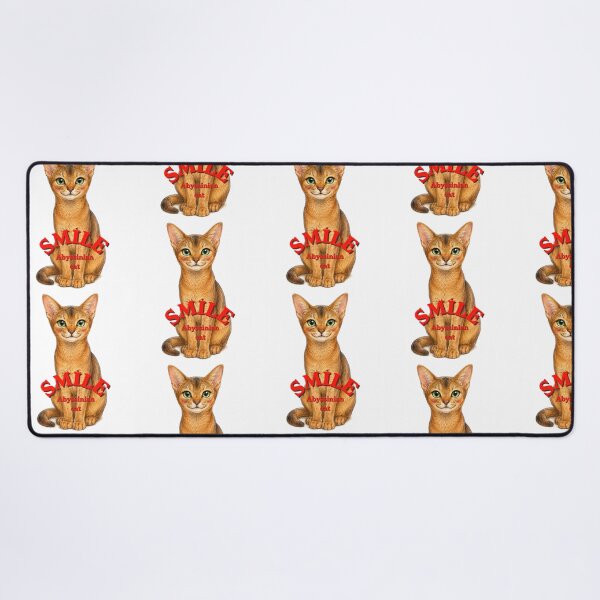 Item preview, SMILE Abyssinian – Cute Abyssinian Cat designed and sold by R&A HANDMADE.