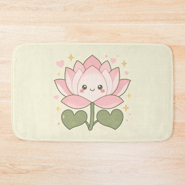 Item preview, Happiness Blooms – Cute Thai Lotus Illustration designed and sold by CosmicQuietStudio.