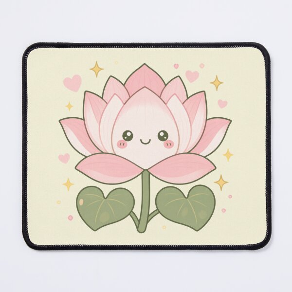 Item preview, Happiness Blooms – Cute Thai Lotus Illustration designed and sold by CosmicQuietStudio.
