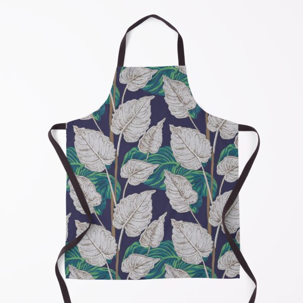 Item preview, Elegant embroidery of tropical leaves showcases artistry designed and sold by MiraCleAI.