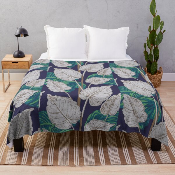 Item preview, Elegant embroidery of tropical leaves showcases artistry designed and sold by MiraCleAI.
