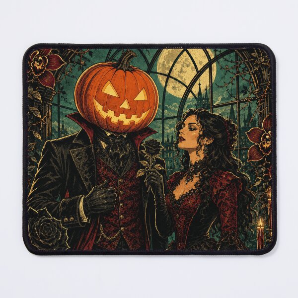 Item preview, Headless Horseman Moonlit Greenhouse - Gothic Romance Art designed and sold by TheHorsemanRidesAgain.