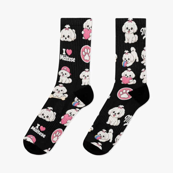Item preview, Cute Maltese stickers and apparel design designed and sold by rafaeltto.