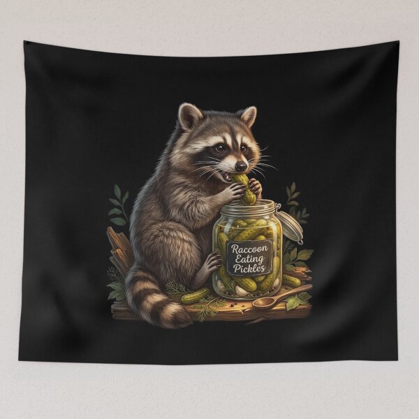 Item preview, Raccoon Eating Pickles designed and sold by Zbixu.