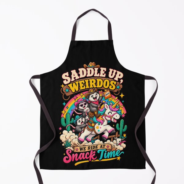 Item preview, Saddle Up Weirdos – Funny Possum Unicorn Snack Time designed and sold by Kawaii-n-Spice.