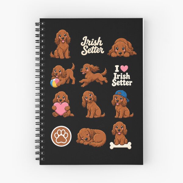 Item preview, Cute Irish Setter stickers and apparel design designed and sold by rafaeltto.
