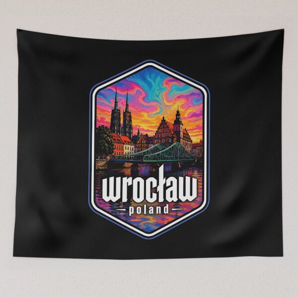 Item preview, Wroclaw Poland Travel Trippy designed and sold by TomFrontierArt.