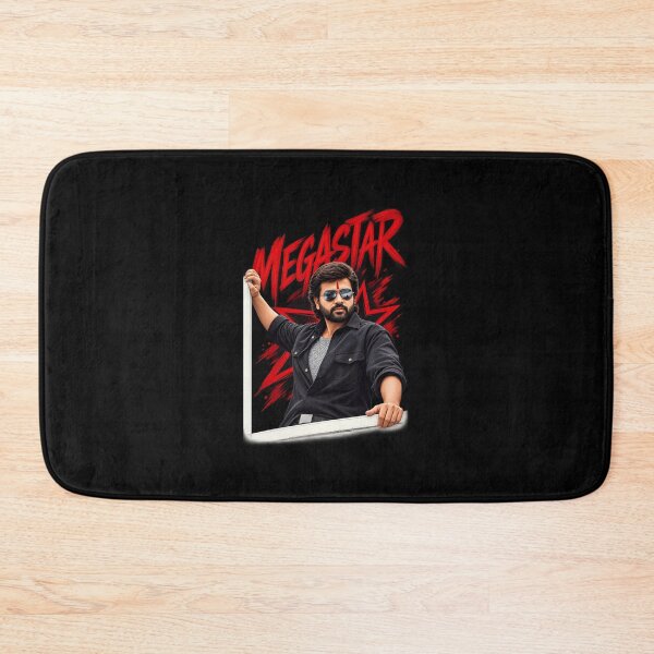 Item preview, Megastar Chiranjeevi Fan Art | Chiranjeevi Mass Hero Red Black Poster Design designed and sold by lexxclothing.