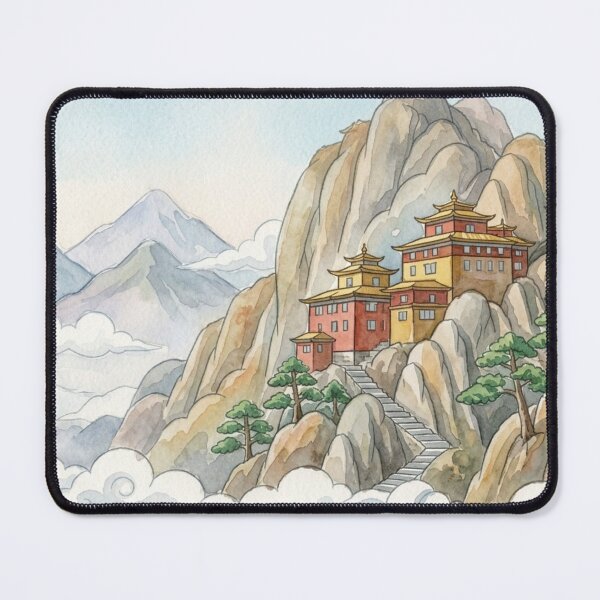 Item preview, Cliffside Temple Sea of Clouds designed and sold by Dreamic.Art.