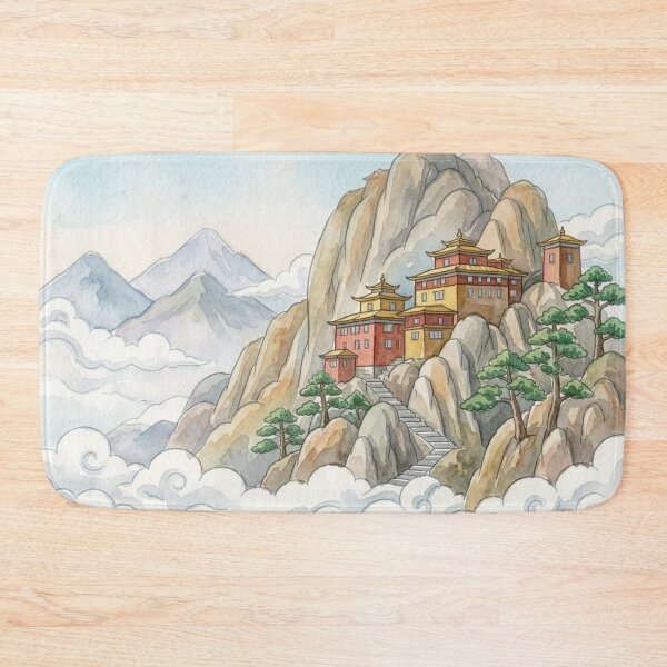 Item preview, Cliffside Temple Sea of Clouds designed and sold by Dreamic.Art.