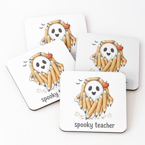 Item preview, SPOOKY TEACHER PENCIL GHOST HALLOWEEN  designed and sold by EasyTake.