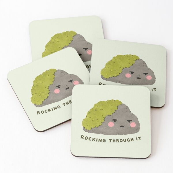 Item preview, Cute Rocking Through It Pet Rock Art designed and sold by SayMaria.
