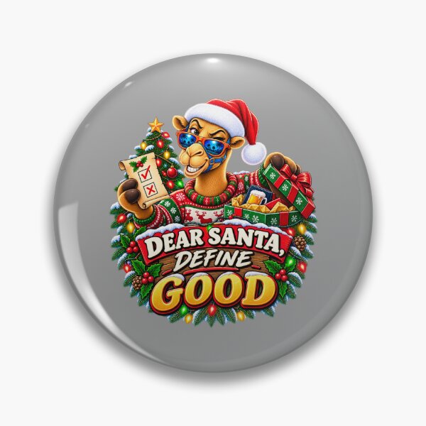 Item preview, Dear Santa, Define Good – Humorous Camel Design – Snow Christmas Gift – Fun Christmas Gift for Camel Lovers – Funny Camel T-Shirt Gift for Animal Lovers designed and sold by Camel & Quirk.