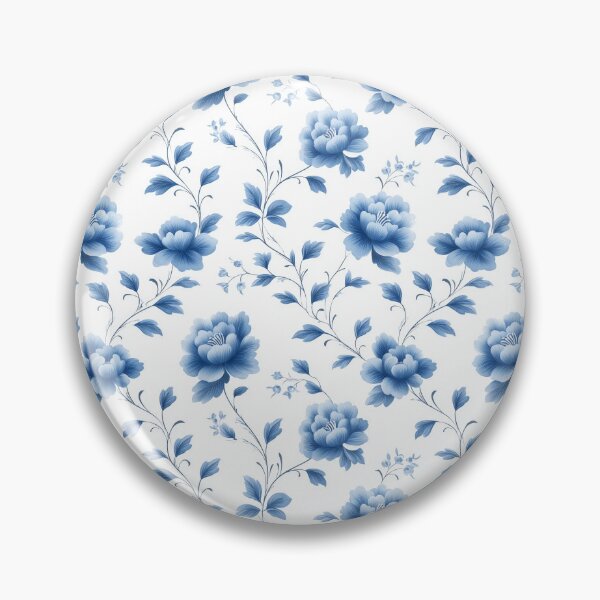 Item preview, Elegant blue vector floral design with intricate details designed and sold by MiraCleAI.