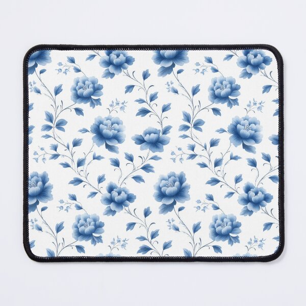 Item preview, Elegant blue vector floral design with intricate details designed and sold by MiraCleAI.