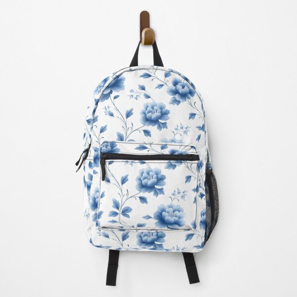 Item preview, Elegant blue vector floral design with intricate details designed and sold by MiraCleAI.