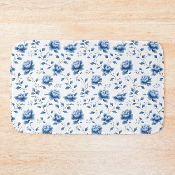 Item preview, Elegant blue vector floral design with intricate details designed and sold by MiraCleAI.
