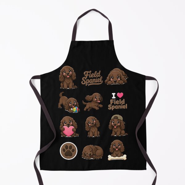 Item preview, Cute Field Spaniel stickers and apparel design designed and sold by rafaeltto.