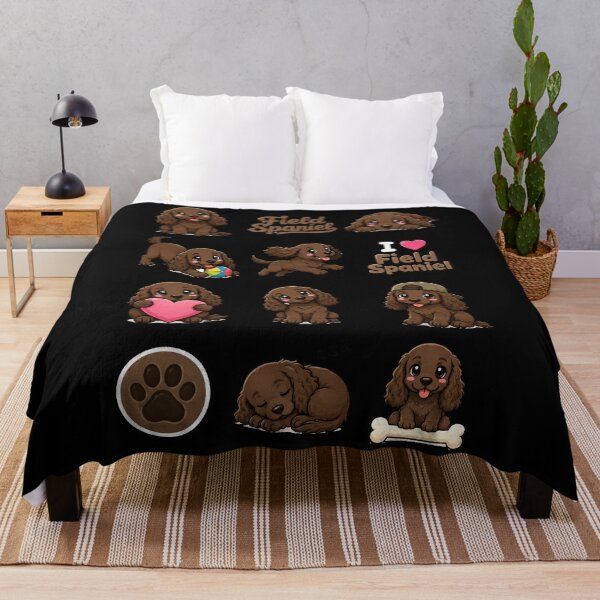 Item preview, Cute Field Spaniel stickers and apparel design designed and sold by rafaeltto.