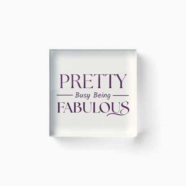 Item preview, Pretty Busy Being Fabulous | Deep Plum Serif & Italic Script Typography designed and sold by Sparkle First Co..
