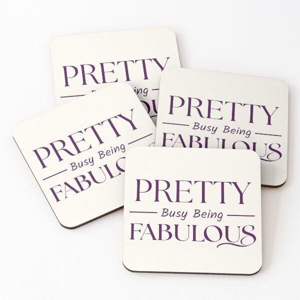 Item preview, Pretty Busy Being Fabulous | Deep Plum Serif & Italic Script Typography designed and sold by Sparkle First Co..