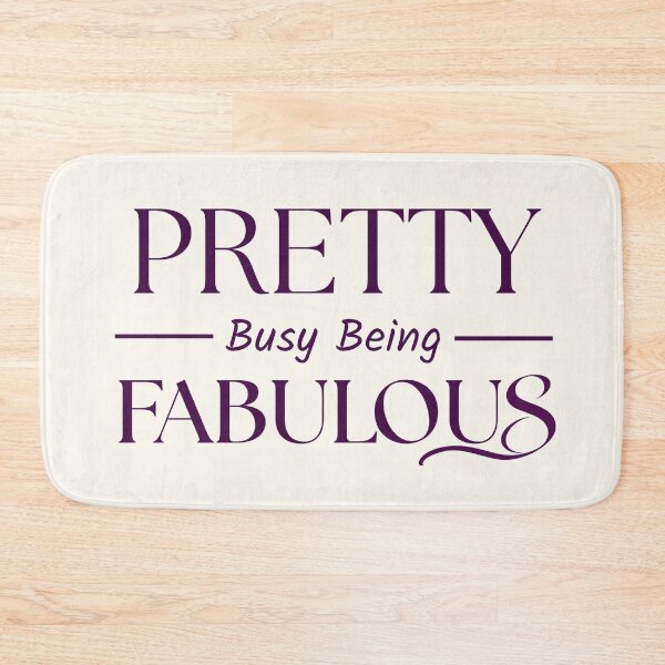 Item preview, Pretty Busy Being Fabulous | Deep Plum Serif & Italic Script Typography designed and sold by Sparkle First Co..