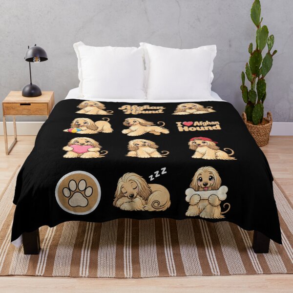 Item preview, Cute Afghan Hound stickers and apparel design designed and sold by rafaeltto.